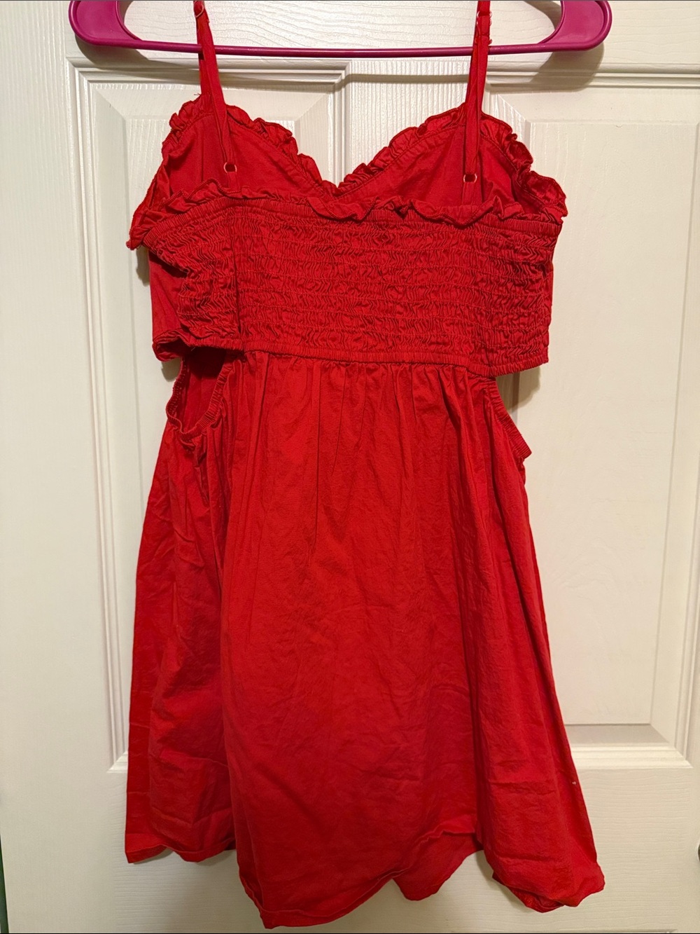 Altar'd State Red Ruffle-Trim Sundress - Picture 3 of 5
